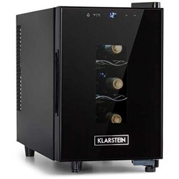 Frigorífico para vinos Klarstein Bellevin 6 Uno, 17 litros, temperatura de 11-18 °C, SingleZone, LED