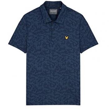 Lyle & Scott Seafoam Jacquard Polo Shirt