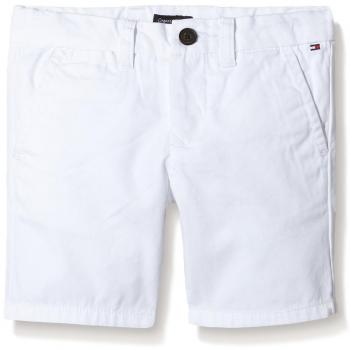 TOMMY HILFIGER KIDS - Mercer Chino Short Bto, Short de niños, blanco, 16