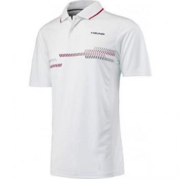Head Club Technical Polo Camiseta, color Weiß, tamaño S-48