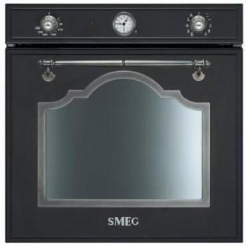 Horno Eléctrico Integrado Smeg SF750AS, Medio, Eficiencia Energética A-10%, Antracita, Multifunción con Sistema de Limpieza Vapor Clean