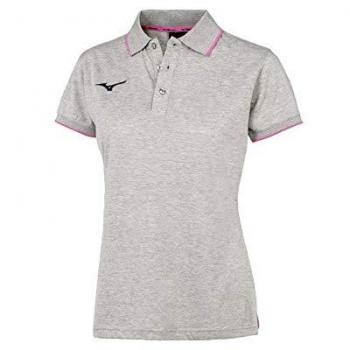 Mizuno Women's Short Sleeve Polo Shirt - Gray XS