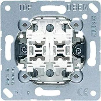 JUNG 539U Mecanismo Pulsador, 10 AX / 250 V, Doble Conmutador