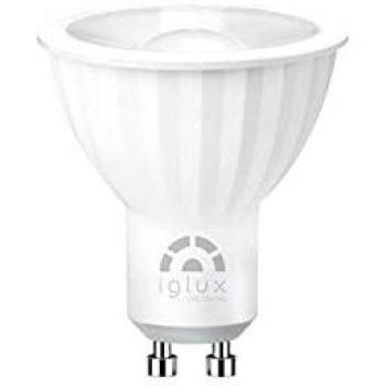 IGLUX BOMBILLA REGULABLE DICROICA XDIM-07120-F , 7W , GU10 , 6000ºK , ANGULO 120 , 550 LUMENES , IP 20