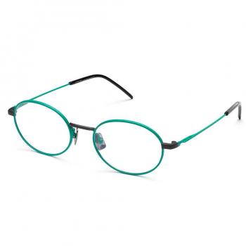 Italia Independent I-I MOD FREDDY 5307 SUPER THIN 032.070 Men's Eyeglasses Green Size 49 - Blue Light Block Available