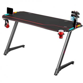 Mesa Gaming Romo Vulcano Negra 150 x 60 x 2 cm