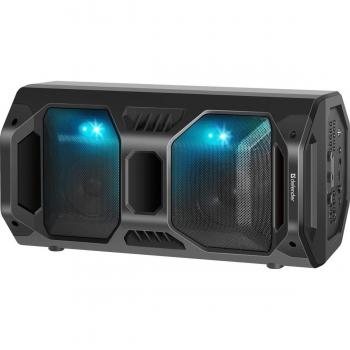 Altavoz Bluetooth Portátil Defender Rage 50W con LED, FM, USB, Micrófono y TWS - Control Remoto incluido