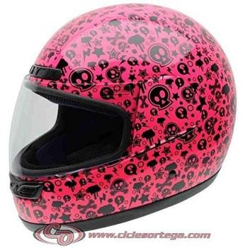NZI Activy Junior Casco Graphics Pink Bones, PINK BONES, Talla S
