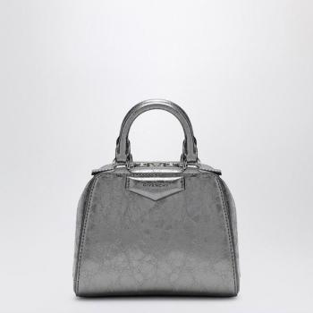 Givenchy Women's Antigona Cube Nano Leather Handbag in Silver | Size UNI | BB50ZUB1Q9