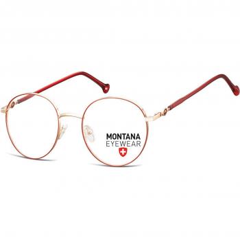 Montana Eyewear MM587 MM587B Armazones y Gafas Recetadas para Hombre Dorados 50 Lentes
