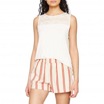 Vero Moda Vmsallie SL Top A, Camiseta sin Mangas para Mujer, Blanco Snow White, 38