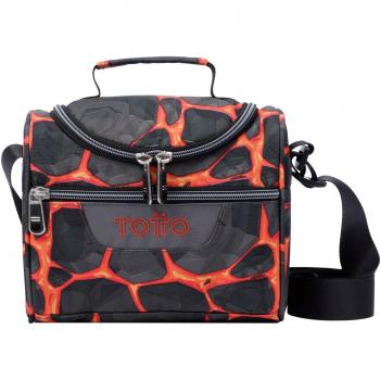 Portameriendas escolar Totto estampado rocas Pizarra-6R3