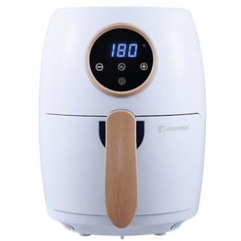 Freidora de Aire Bergner Naturally BG-50037, 2 litros, 1000 W, temperatura ajustable hasta 200ºC, revestimiento antiadherente y fácil de limpiar, color blanco