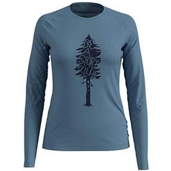 Odlo Alliance - Camiseta de Manga Larga para Mujer, Unzutreffend, Alliance, Mujer, Color Niagara FW19 - Camiseta de Manga Corta, tamaño Small