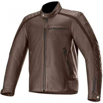 Alpinestars Chaqueta moto Hoxton V2 Leather Jacket Brown, BROWN, 54