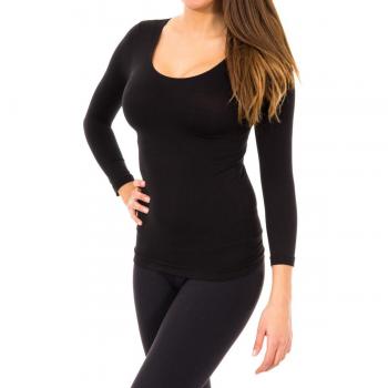Marie Claire e Kler Camiseta Manga Larga Negro XL