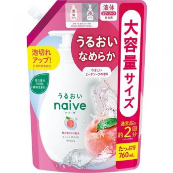 Classie Naive Peach Leaf Extract Body Soap Refill (2 x 760ml)