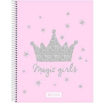Libreta bloc a4 microperforado 120 hojas de Moos 'magic girls'