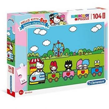 Clementoni- Puzzle 104 Piezas Maxi Hello Kitty