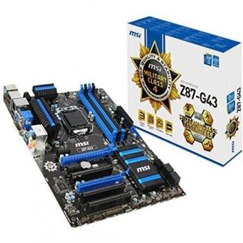 MSI Z87-G43 - Placa base (DDR3-SDRAM, DIMM, 2 x USB 2.0, 1 x USB 3.0)