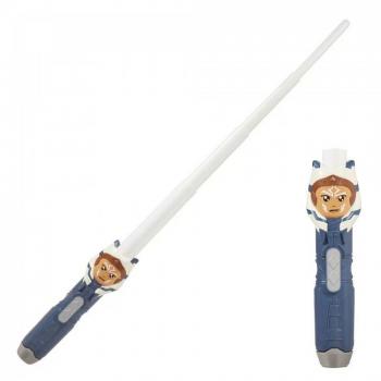 Star Wars - Sable extensible Ahsoka Tano con mango en 3D y sin luz, producto oficial de Hasbro