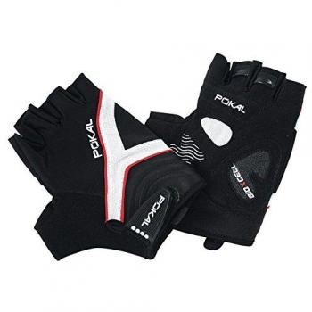 Pokal Bioxcell Guantes, Hombre, Negro y Blanco, L
