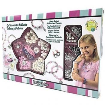 Tachan- Set para Hacer Pulseras con Cuentas de Perlas Brillantes