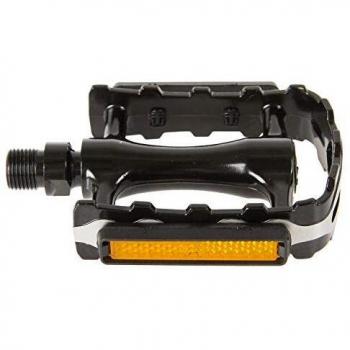 Pedales de Aluminio MTB VP-65 Negro con Reflectores 95x66 mm CrMo