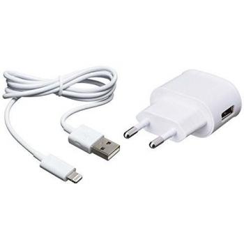 Bigben Interactive BC269168 - Adaptador USB de hogar y cable Lightning, blanco