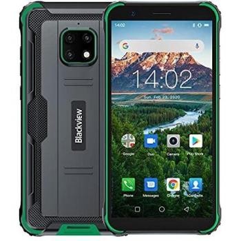 Blackview BV4900 Pro Rugged Smartphone | 5.7 Pulgadas 4GB RAM + 64GB ROM|Con Función Desbloqueo Facial 5580mAh | Android 10.0 | Impermeable | A Prueba Polvo | A Prueba de caídas | Dual SIM/NFC - Verde
