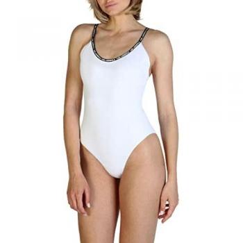 Bañador de Una Pieza Karl Lagerfeld KL21WOP01 Blanco para Mujer Talla XS con Forro y Logo
