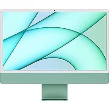 Apple iMac 2021, Pantalla Retina 4.5K de 24 Pulgadas, Chip M1 con CPU de Ocho Núcleos y GPU de Siete Núcleos, Memoria RAM de 8GB y SSD de 256GB - Color Verde