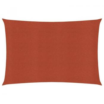 Toldo de vela HDPE terracota 160 g/m² 2,5x3,5 m