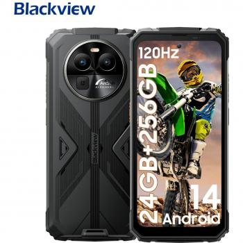 Smartphone resistente Blackview BV8100 24 GB RAM 256 GB ROM MediaTek Helio G99 50 MP con funda protectora verde