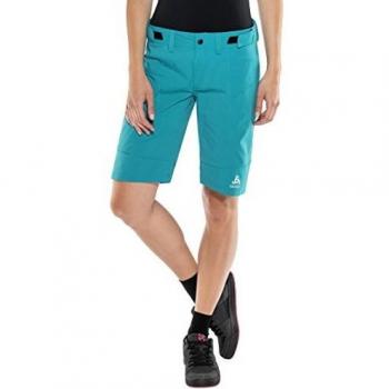 Odlo MORZINE Pantalones Cortos, Mujer, Cristal Teal, Extra-Large