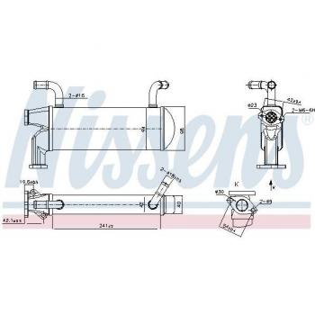 Enfriador EGR NISSENS 989327