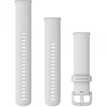 Correa de Silicona Rápida Garmin 20 mm Blanca para Smartwatches