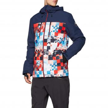 Quiksilver Mission Block Chaqueta de Nieve, Hombre, Rojo