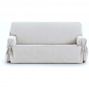 Eysa Levante Funda de sofá, Algodón, Blanco, 3 PLAZAS
