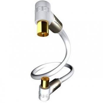 Inakustik 4263015 - Cable coaxial, blanco