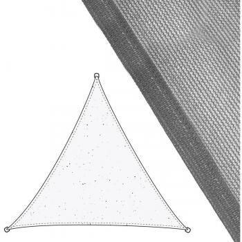 Toldo de Tela 3,5 x 3,5 m Gris Polietileno