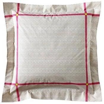 Blanc des Vosges 6so17 - 0256 ocio funda de almohada, algodón, 65 x 65 cm, color rosa