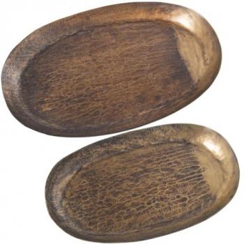 Centro de Mesa Metal Latón Set (2 Piezas) Alexandra House Living
