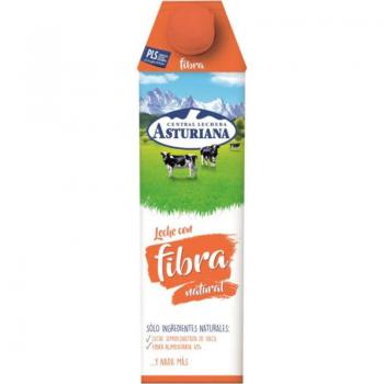 Central Lechera Asturiana Leche Semidesnatada con Fibra 1 Litro