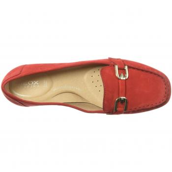 Geox d annytah moc a mocasines para mujer rojo scarlet c7452 37 eu