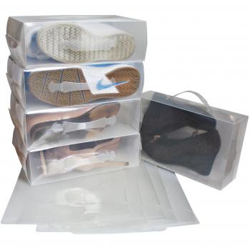 Kurtzy Caja Zapatos Plástico Transparente