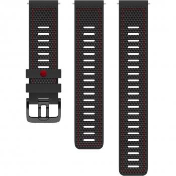 Polar - Correa para reloj FKM de 22 mm Tallas S-L (Negro)