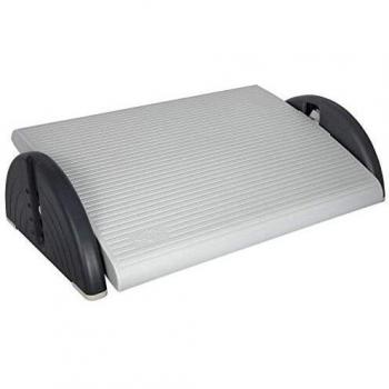 Reposapiés Relax Plus ajustable color gris claro 52x35x14 cm, altura regulable de 30 a 165 mm
