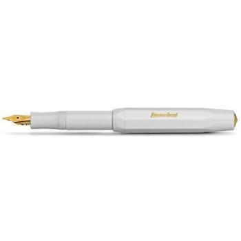 Pluma Fuente Kaweco Classic Sport Blanca con Plumín M Dorado