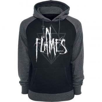 In Flames Scratch Logo Jesterhead Sudadera con capucha negro/gris XL